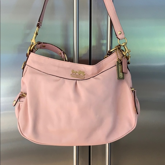 Coach pink leather bag great shape - Picture 2 of 8